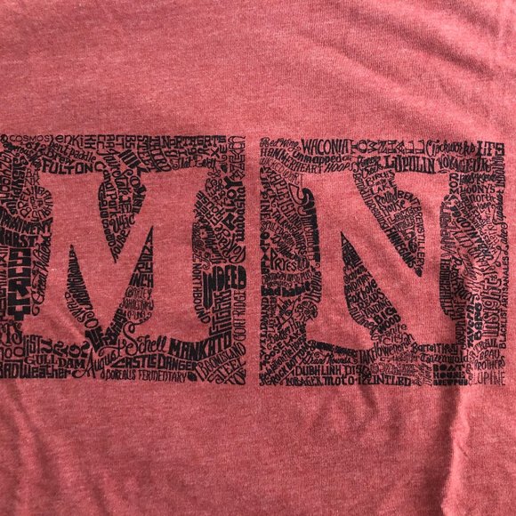 MN - BEER MICROBREWS - MAROON T-SHIRT - XL - Beer Dabbler - MINNESOTA - Picture 1 of 7